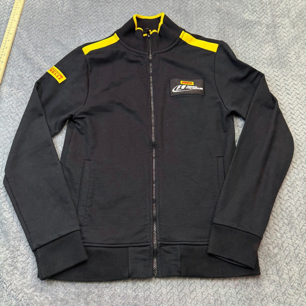 Pirelli Track Jacket Mens Med Black Yellow F1 Official Tyre‎ Supplier BRD/600983